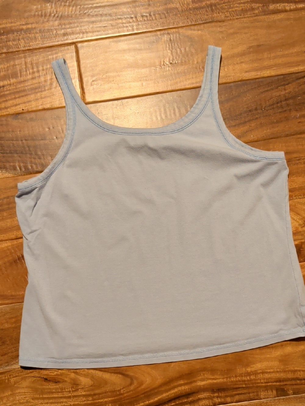 Eileen Fisher Pale Blue Scoop Neck Tank